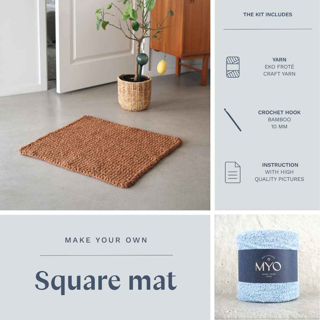 DIY kit: Crochet terry rug
