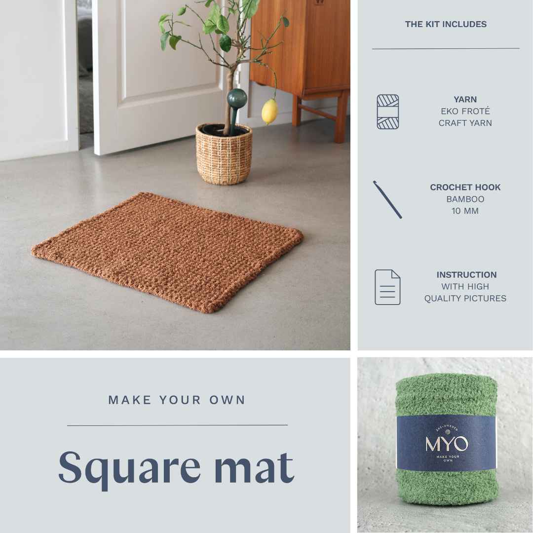 DIY kit: Crochet terry rug