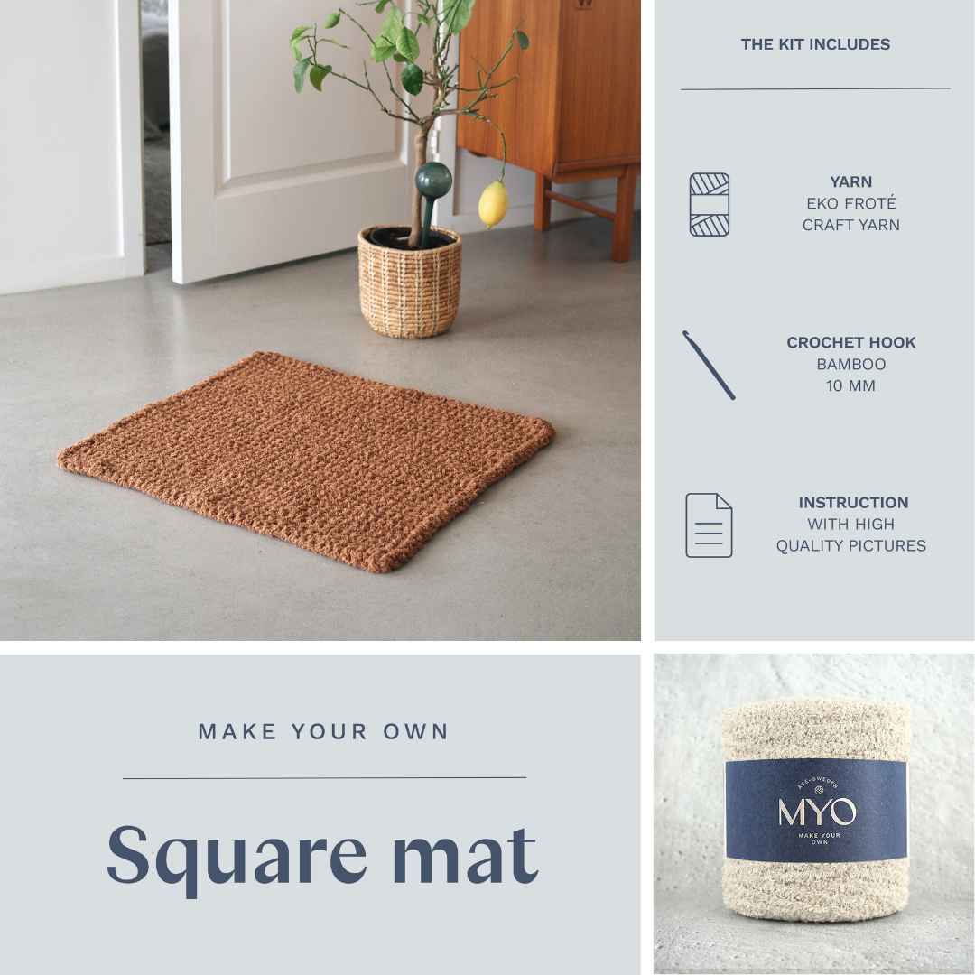DIY kit: Crochet terry rug