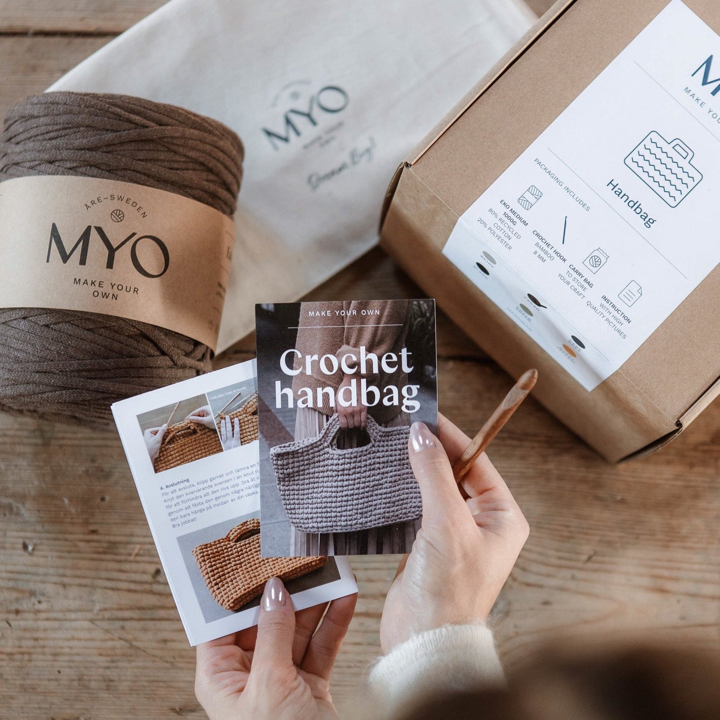 GIFT BOX : Virkad väska