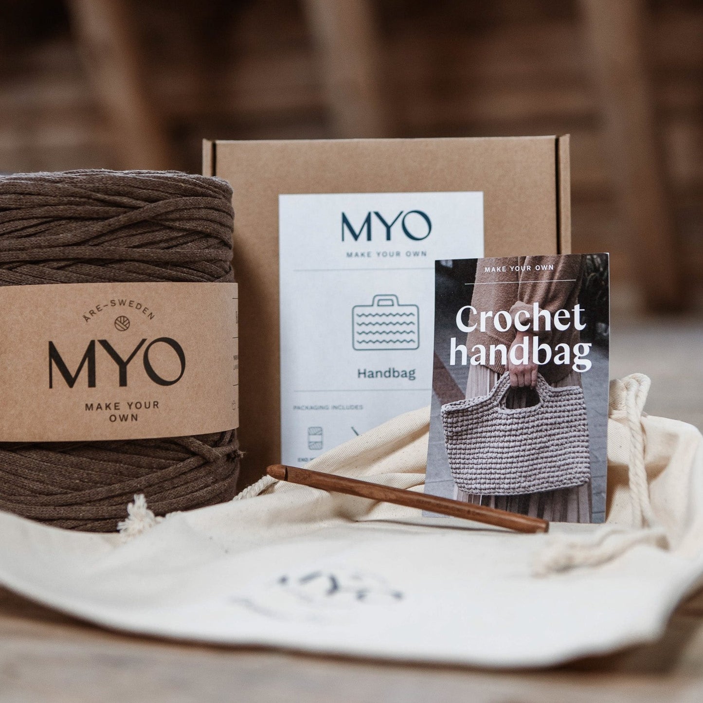 GIFT BOX : Virkad väska