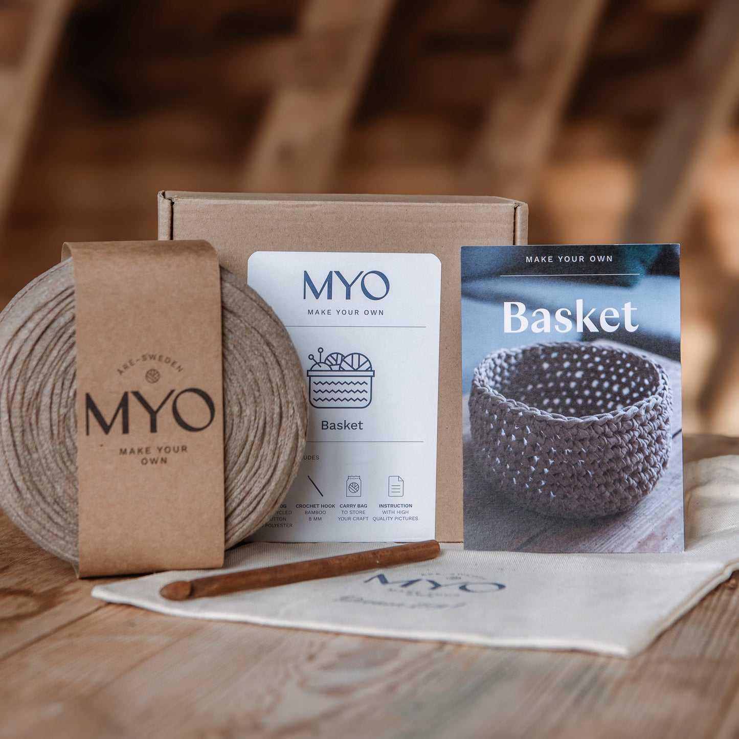 GIFT BOX: Virkad korg