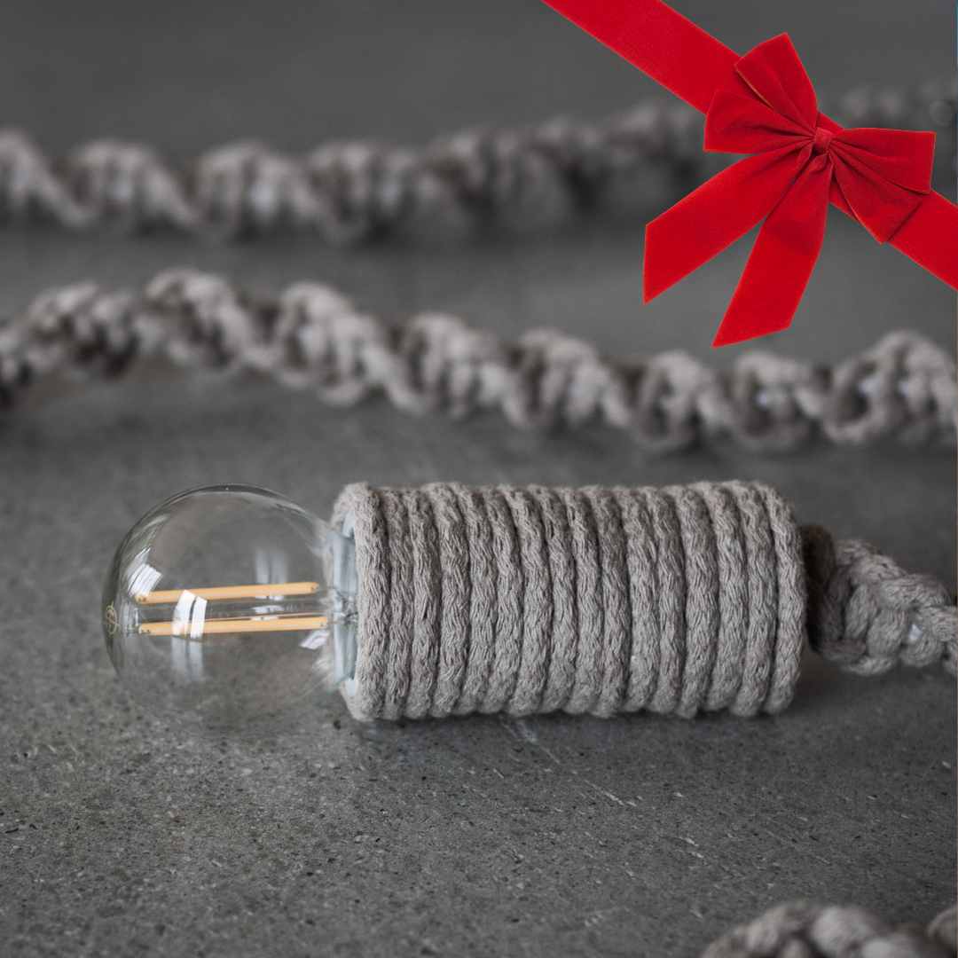 GIFT BOX: Makramé lampsladd