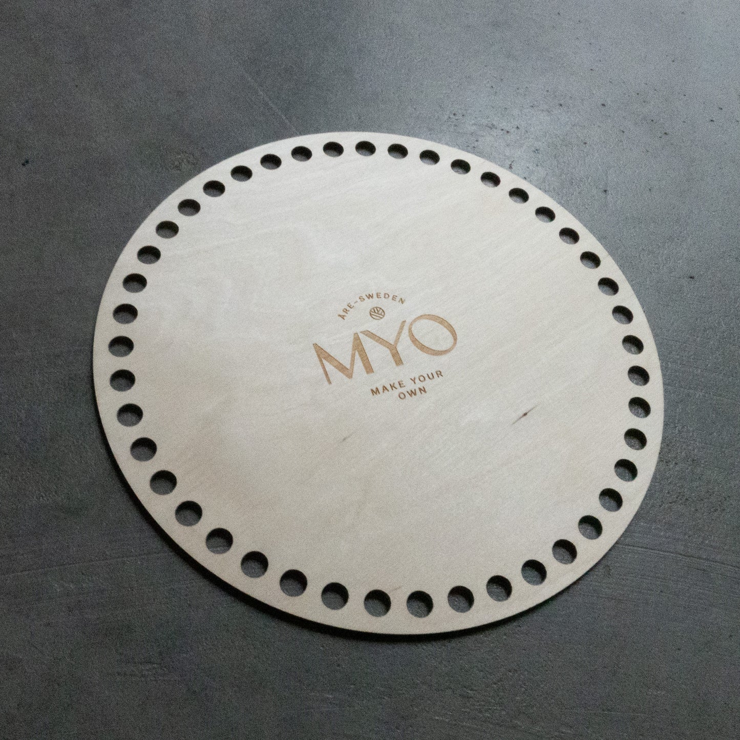 MYO Basket base in wood, round