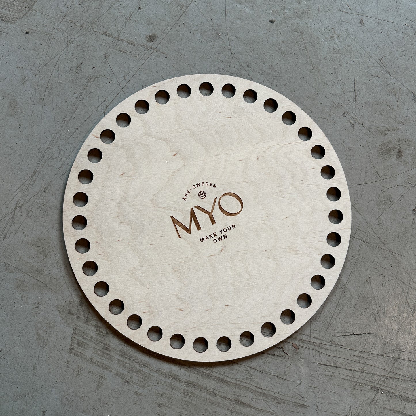 MYO Basket base in wood, round