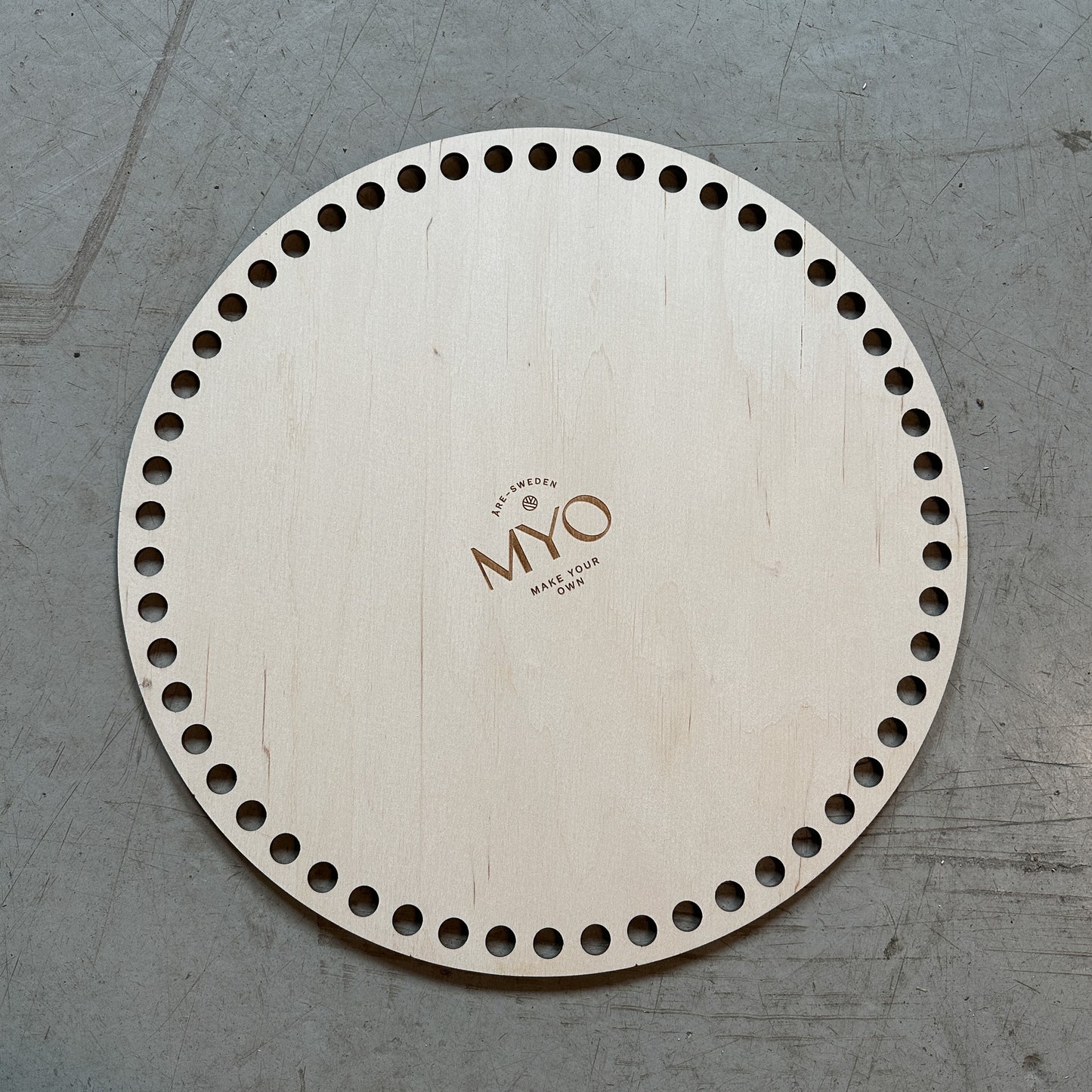 MYO Basket base in wood, round