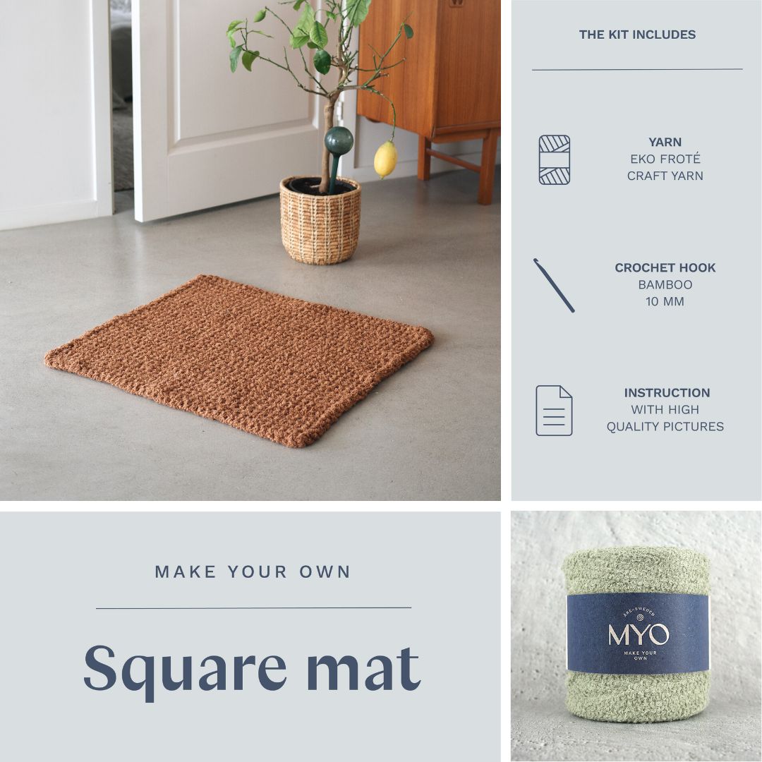 DIY kit: Crochet terry rug