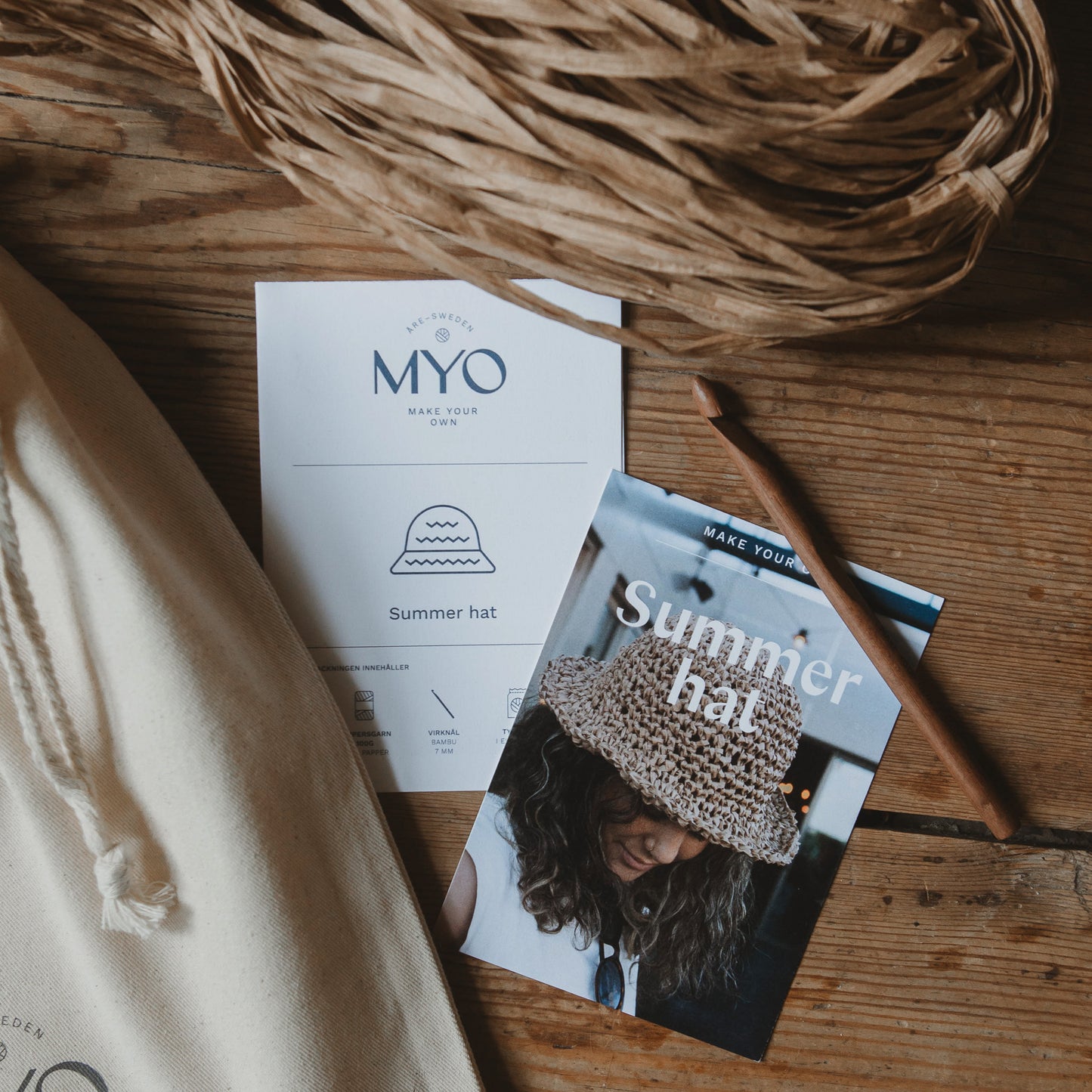 DIY-kit: Virkad solhatt