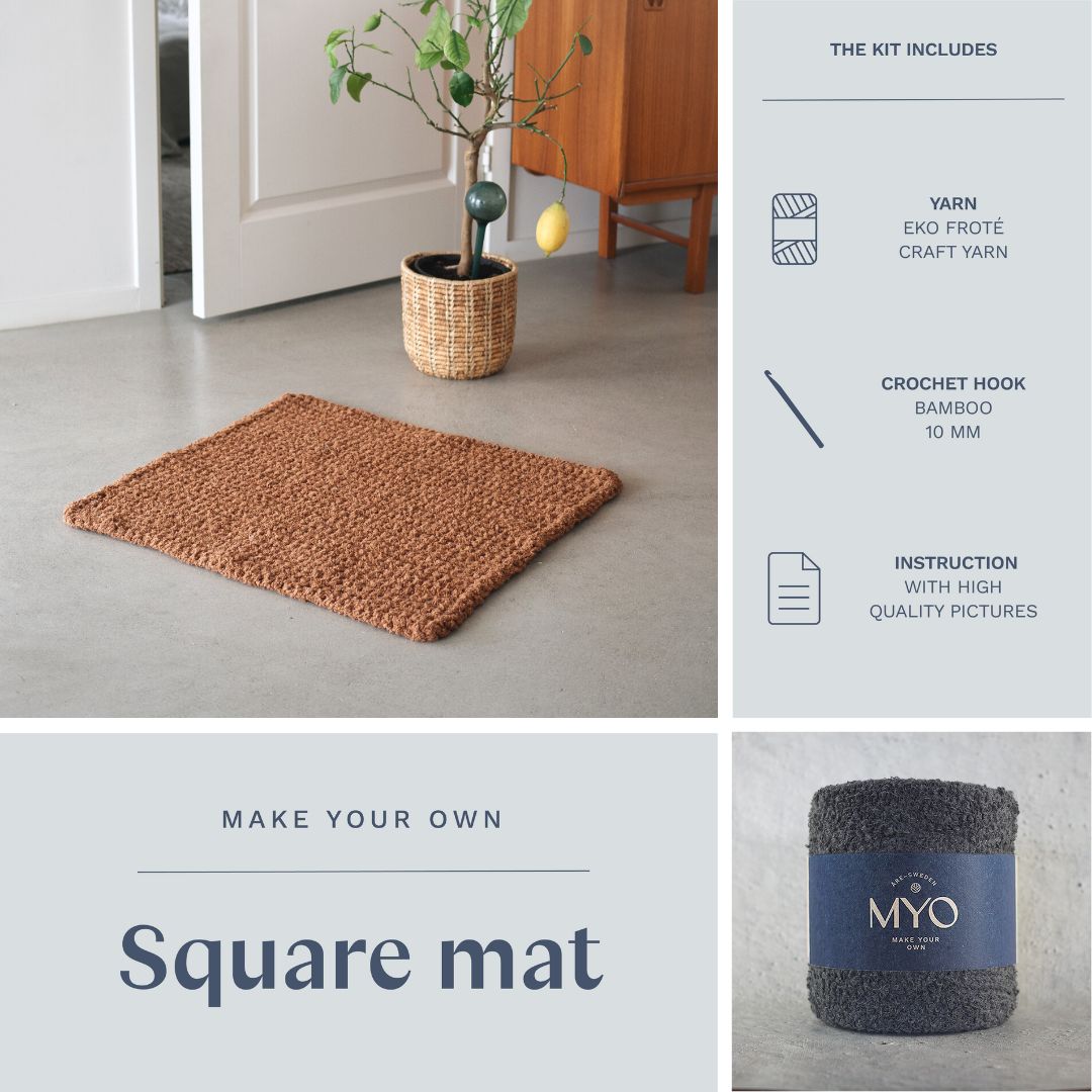 DIY kit: Crochet terry rug