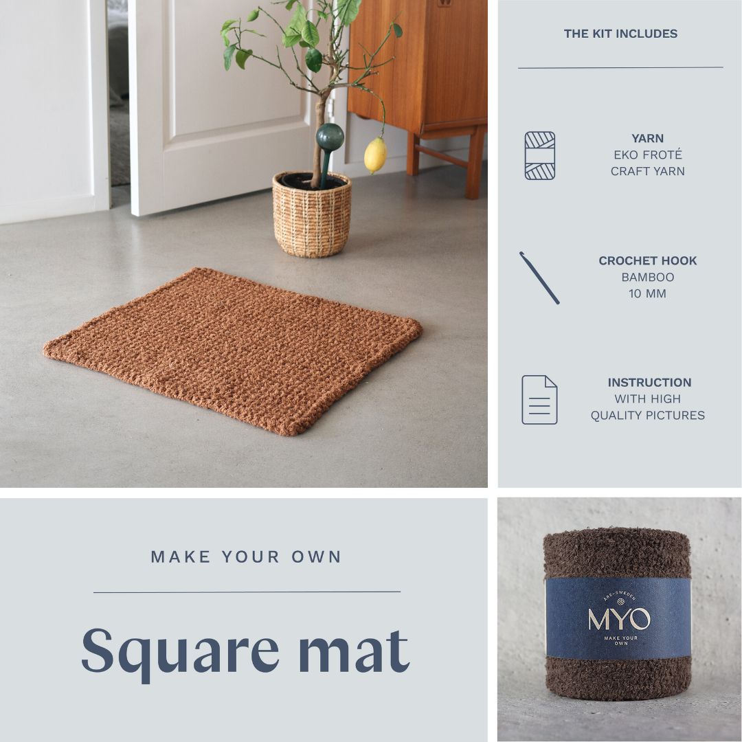 DIY kit: Crochet terry rug