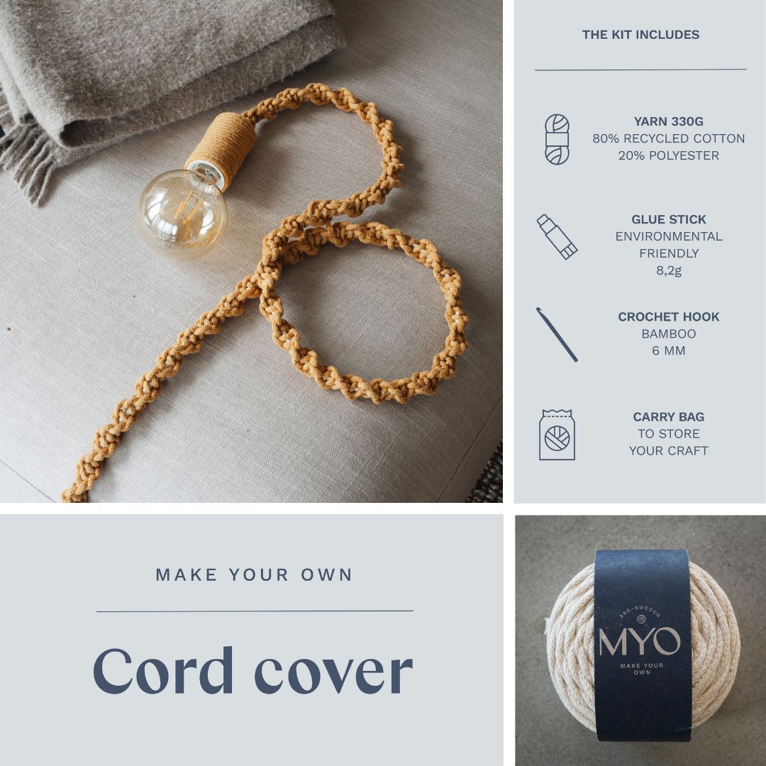 DIY-kit: Makramé lampsladd