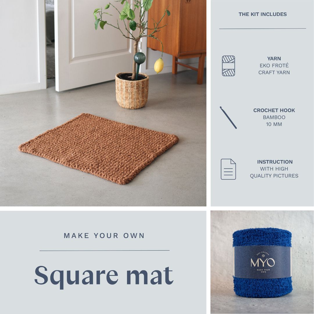 DIY kit: Crochet terry rug