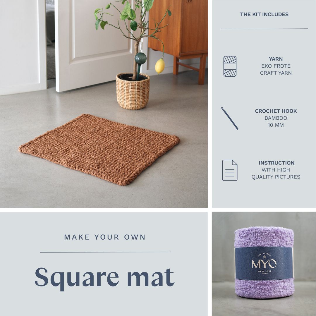 DIY kit: Crochet terry rug