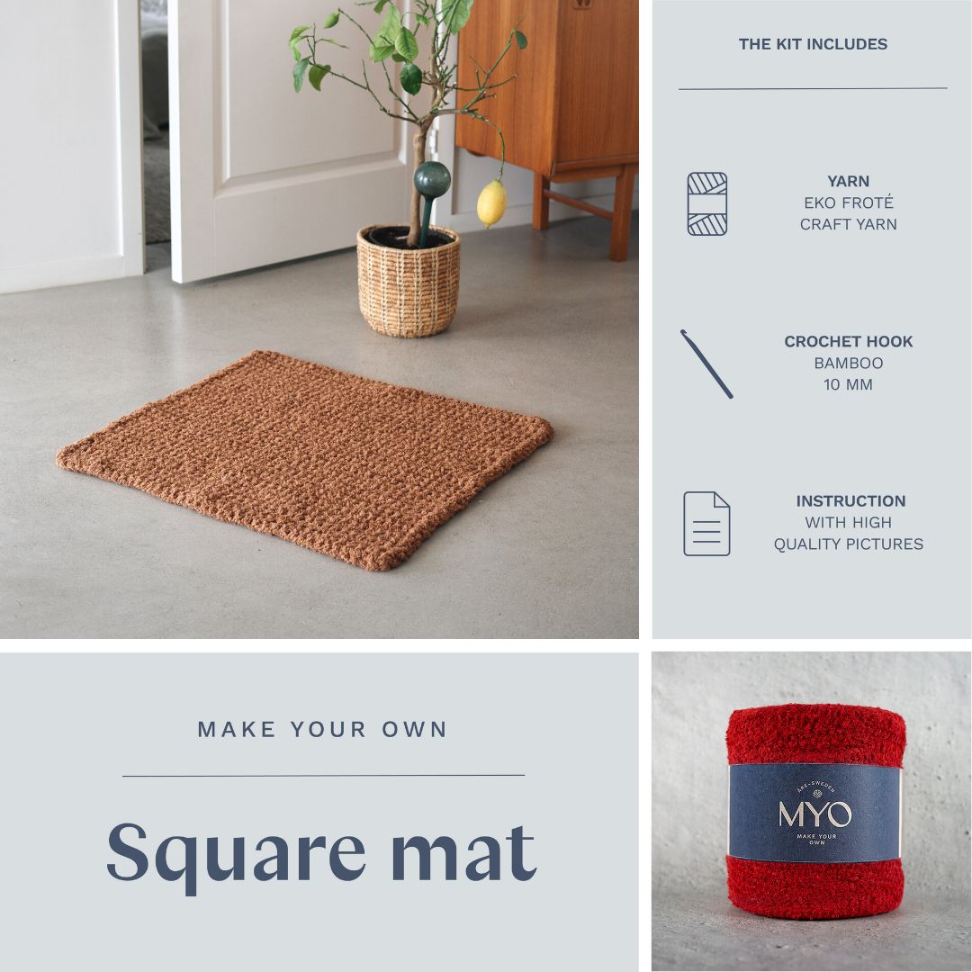 DIY kit: Crochet terry rug