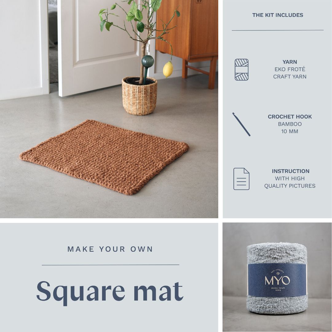 DIY kit: Crochet terry rug