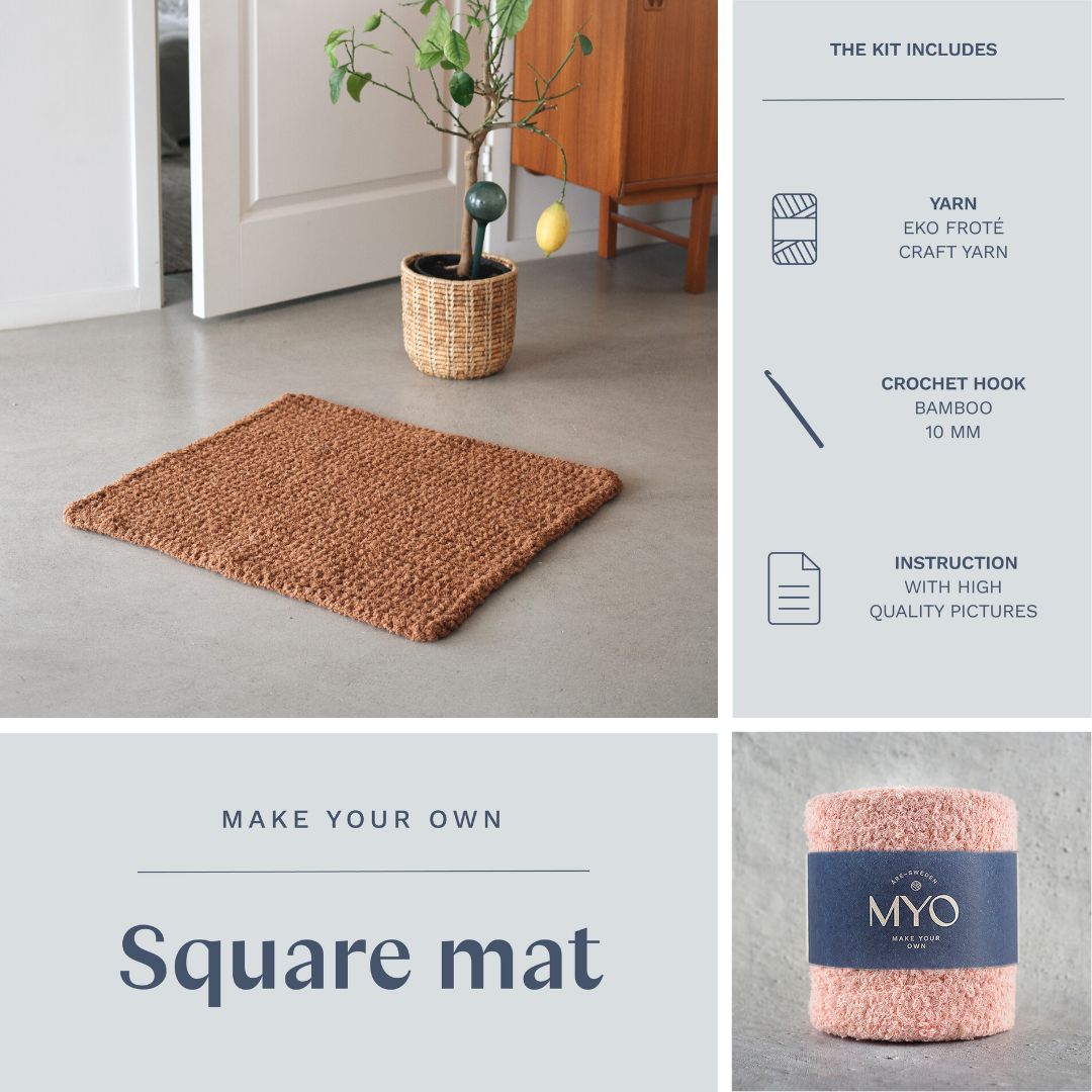 DIY kit: Crochet terry rug