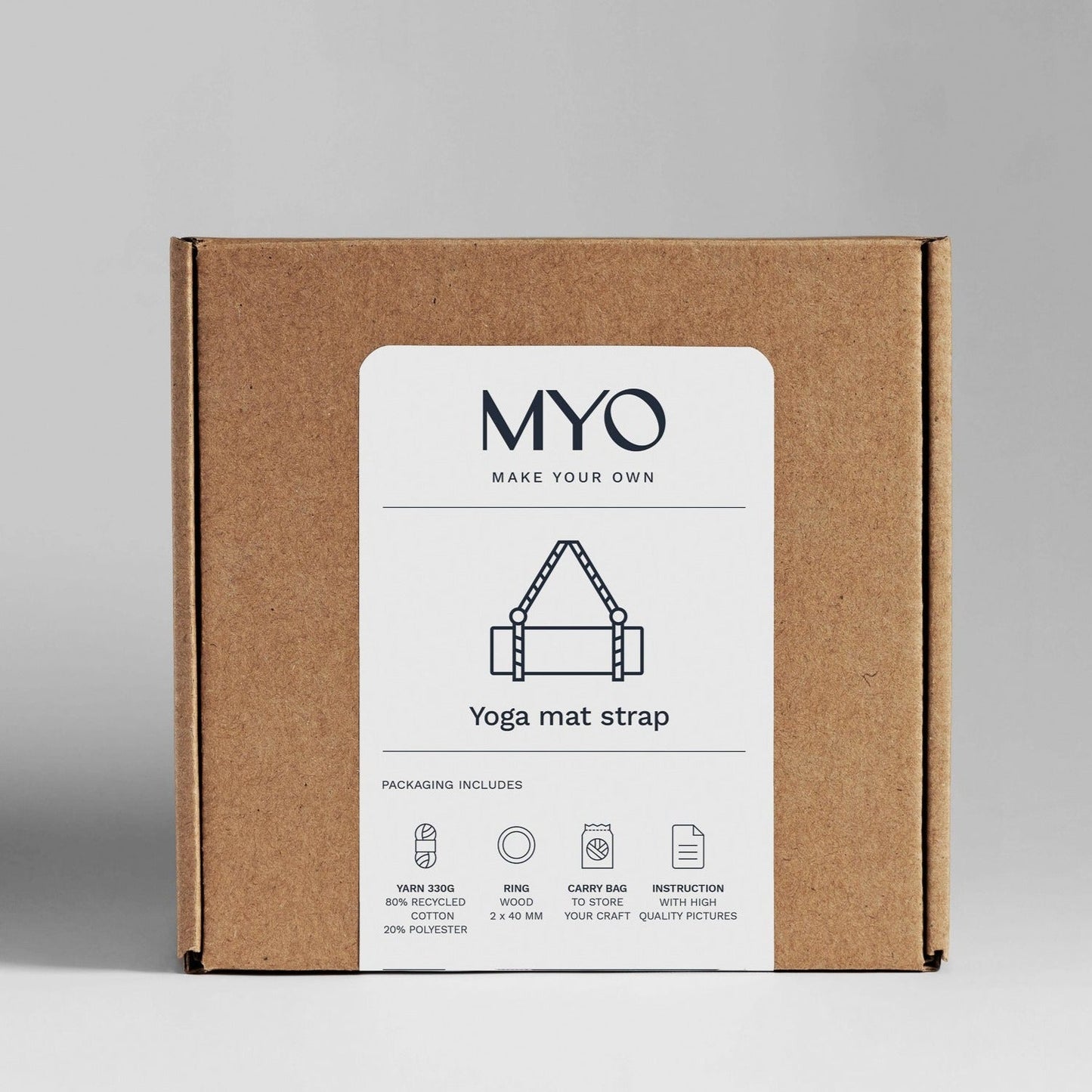 Makramé bärrem till yogamatta - MYO Make Your Own