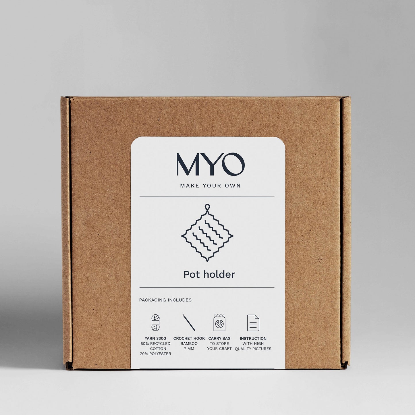 Virkad grytlapp - MYO Make Your Own