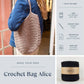 DIY kit: Crochet bag "Alice"