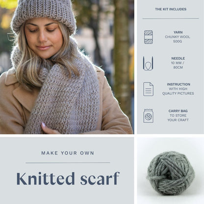 GIFT BOX: Knitted scarf