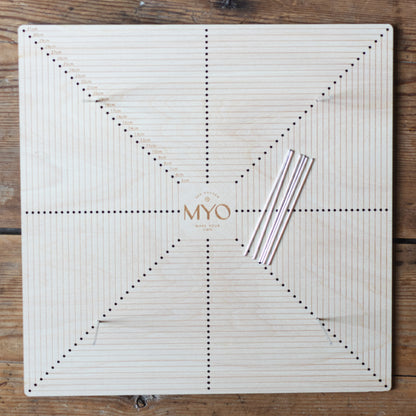 MYO Holzblockplatte + 8 Metallstifte