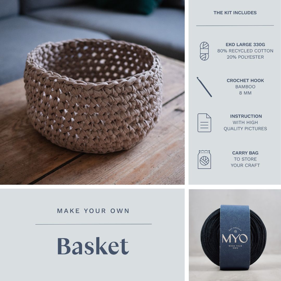 DIY-Kit: Gehäkelter Korb