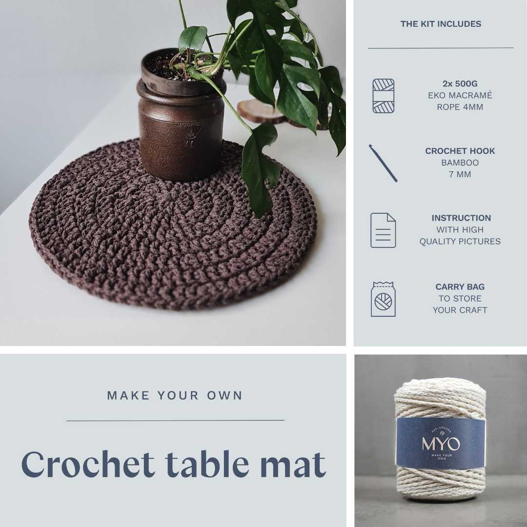 DIY kit: Crochet placemats