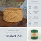 DIY kit: Crochet basket "Lucy"