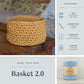 DIY kit: Crochet basket "Lucy"