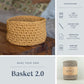 DIY kit: Crochet basket "Lucy"