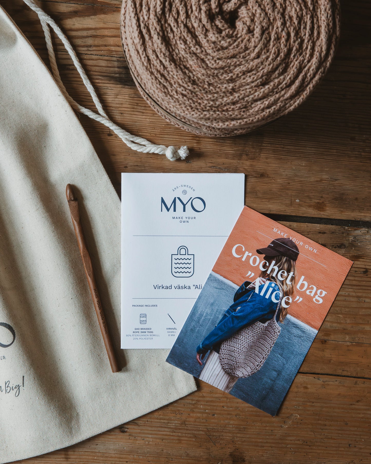 DIY-Kit: Gehäkelte Tasche "Alice"