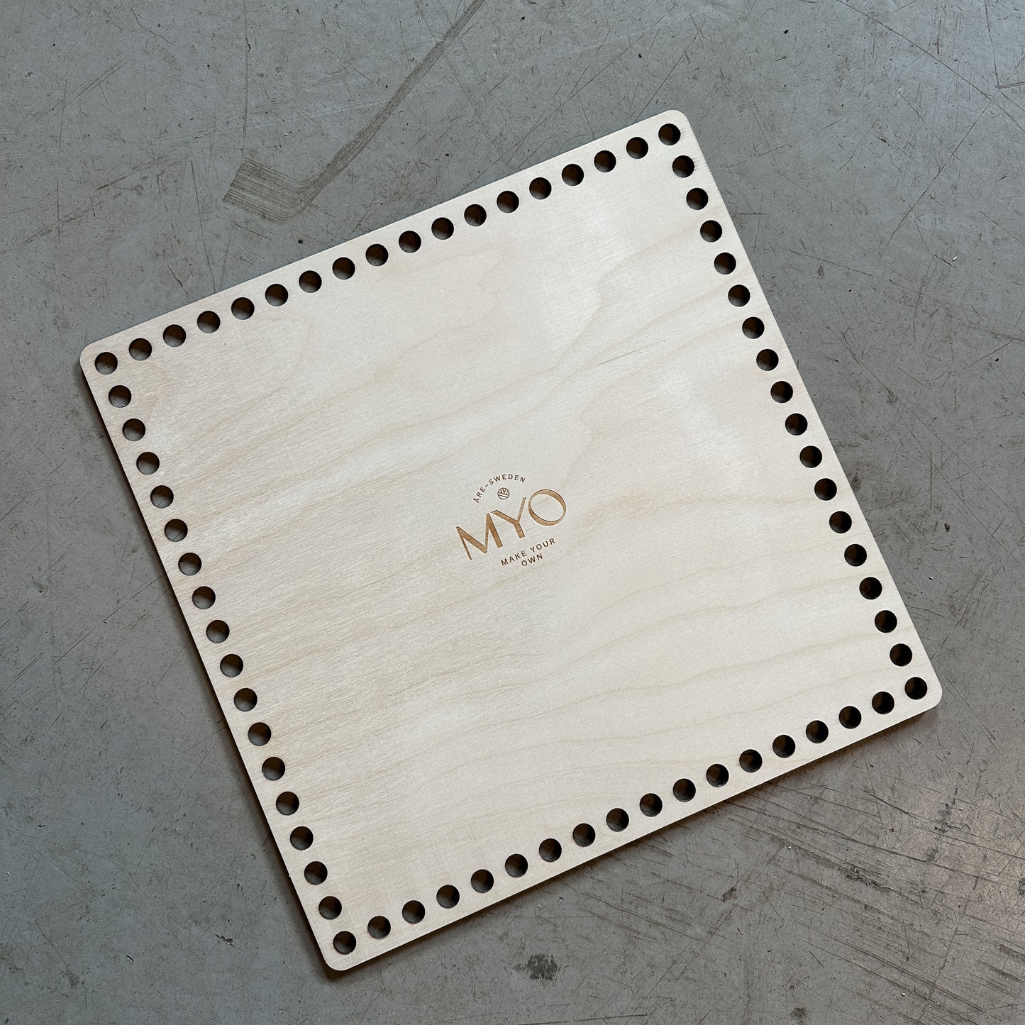 MYO Korbboden aus Holz, quadratisch