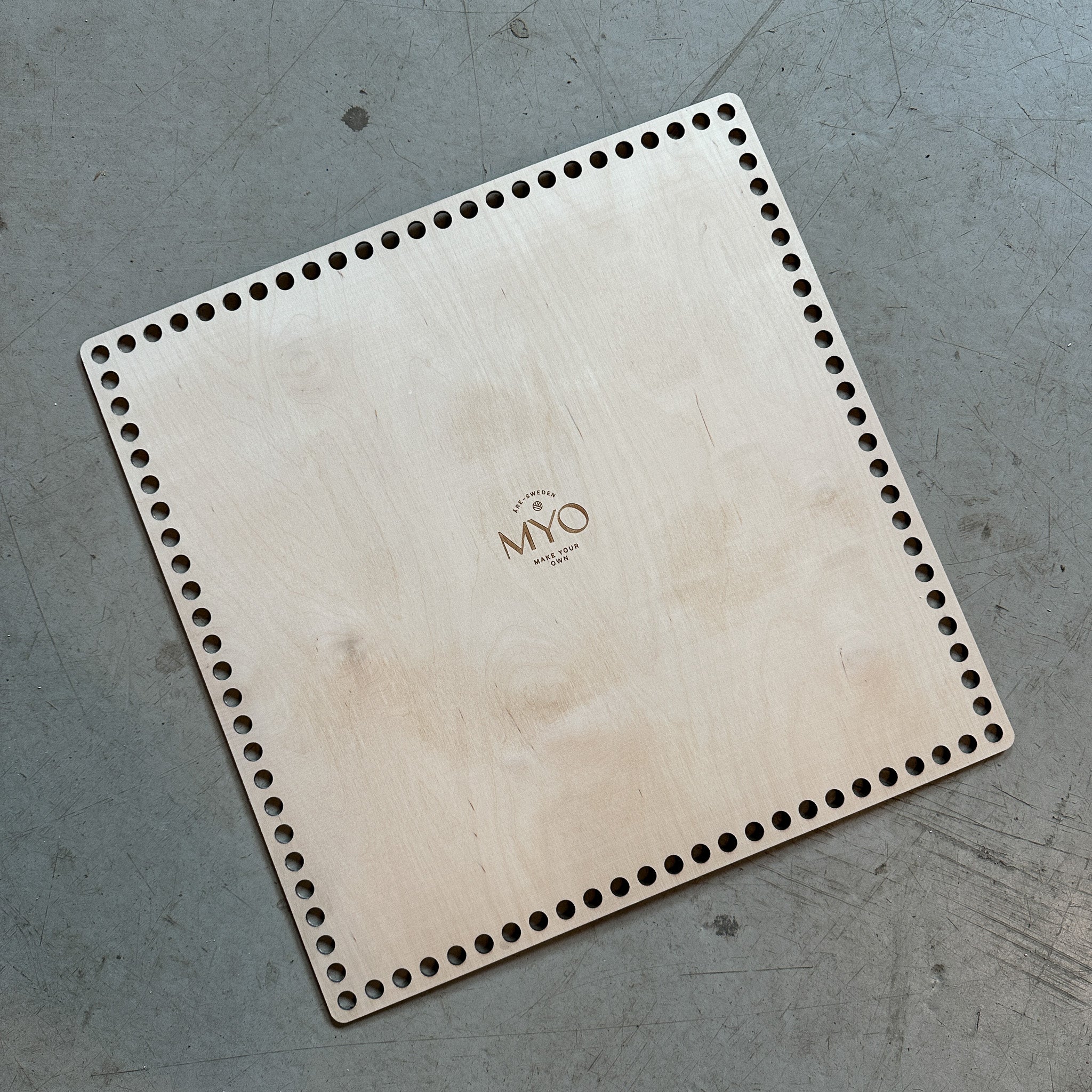 MYO Basket base in wood, square