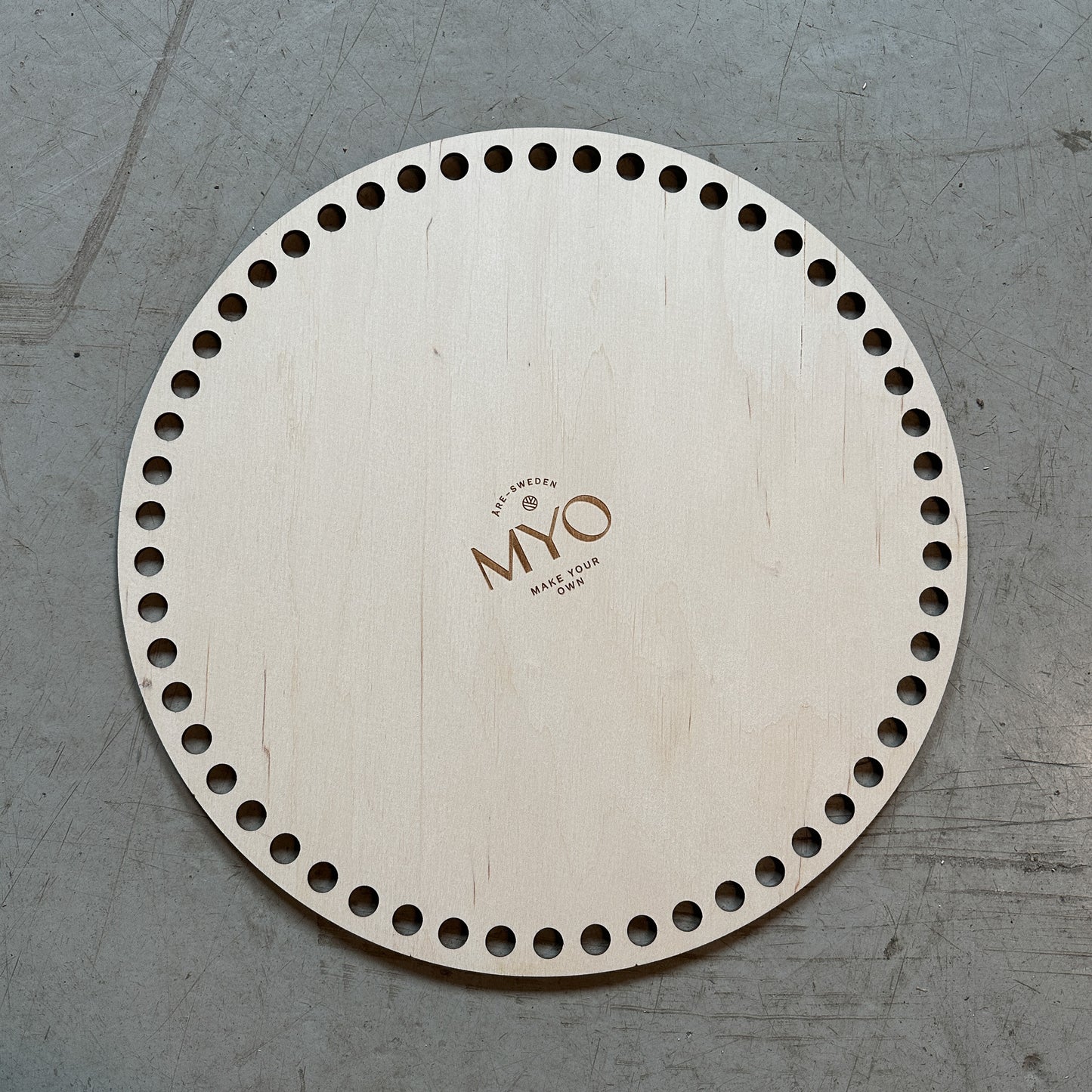 MYO Korbboden aus Holz, rund