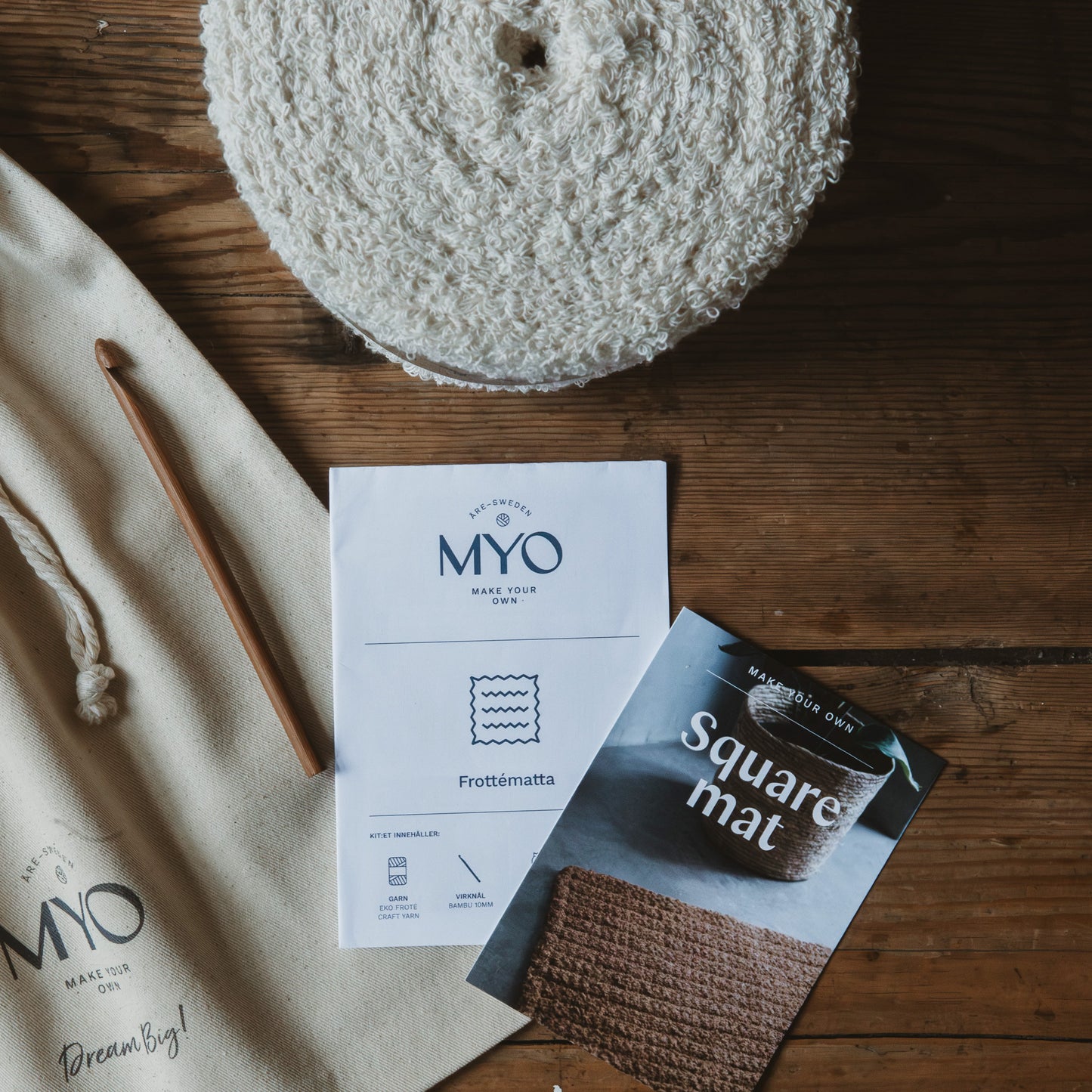 DIY kit: Crocheted terry mat