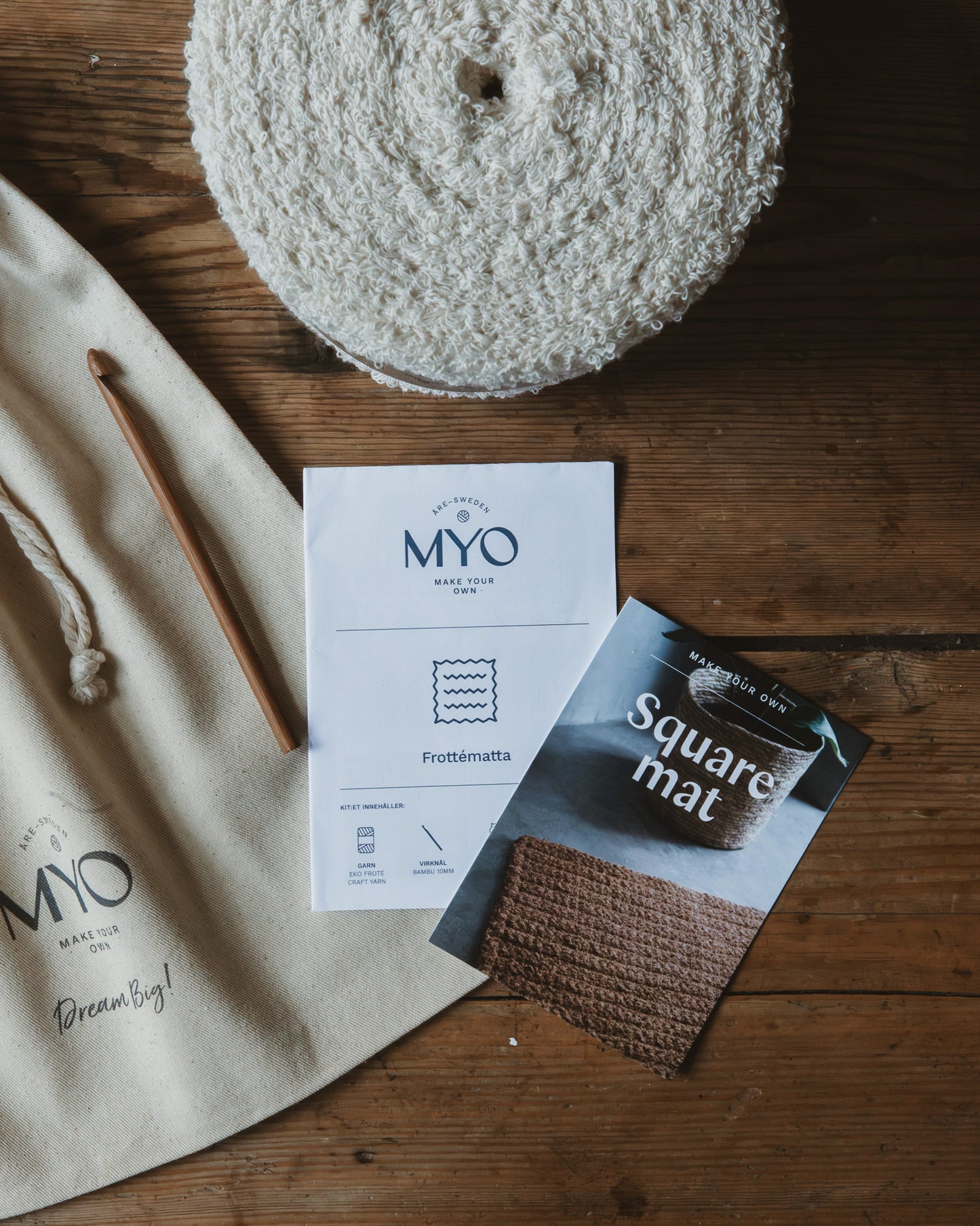 DIY-Kit: Gehäkelte Frottee-Matte