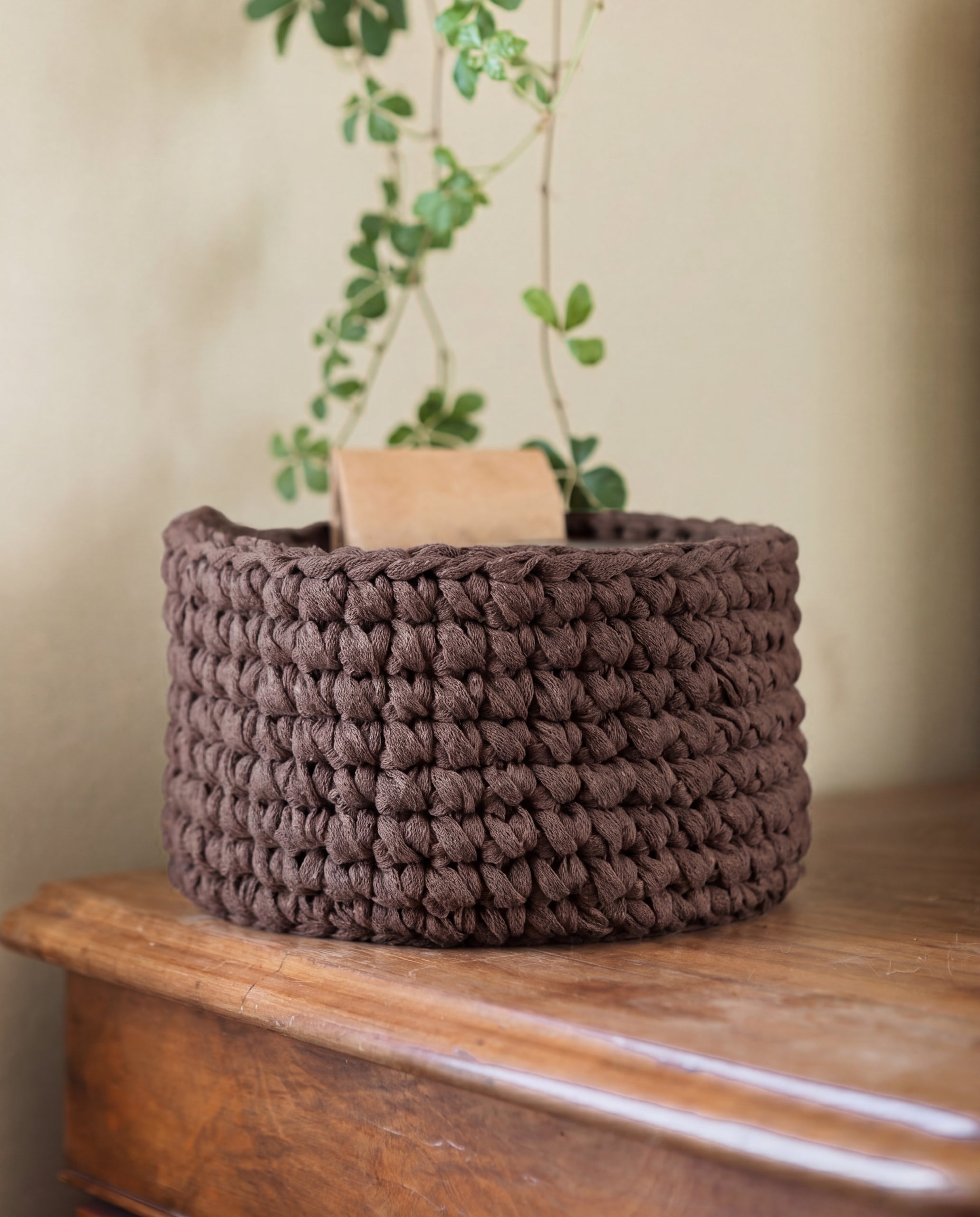GIFT BOX: Crocheted basket