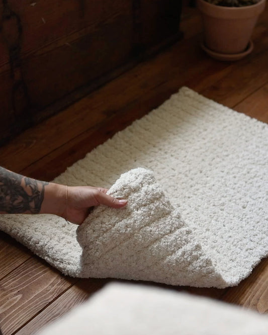 DIY-kit: Virkad frotté-matta