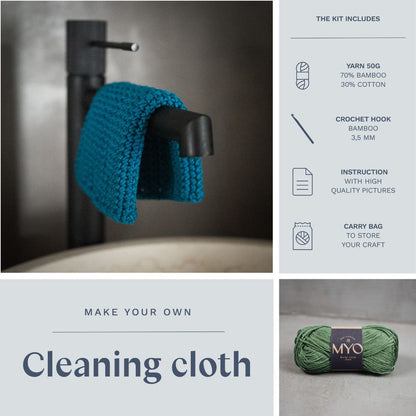 GIFT BOX: Crocheted cleaning cloth
