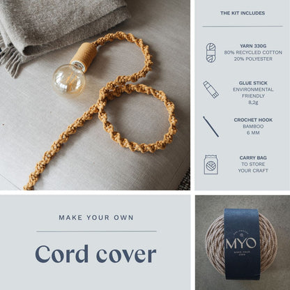 DIY kit: Macramé lamp cord