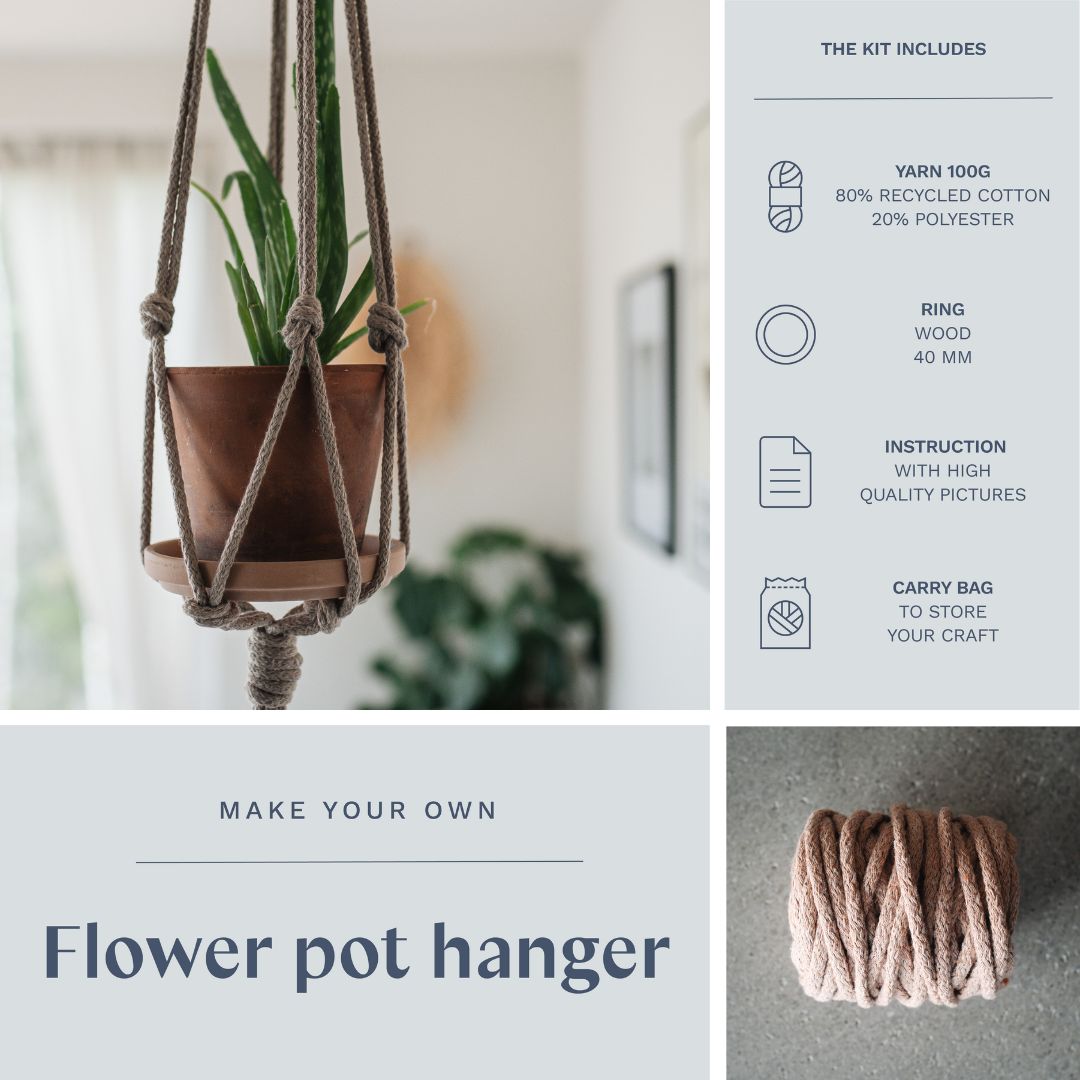 DIY kit: Macramé Plant Hanger 