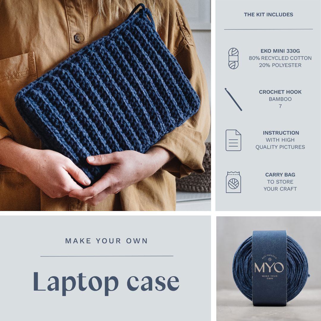 Crochet best sale laptop case