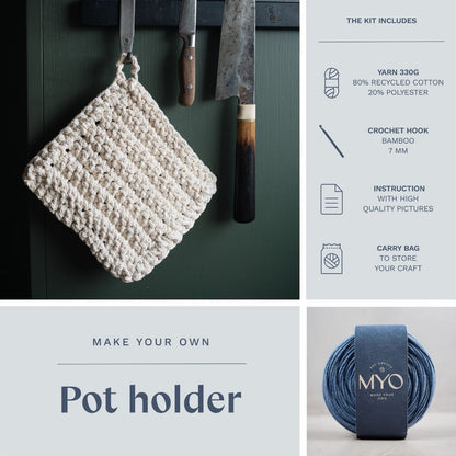 DIY-kit: Virkad grytlapp