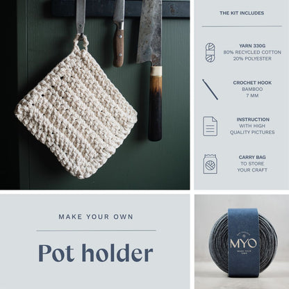 DIY-kit: Virkad grytlapp