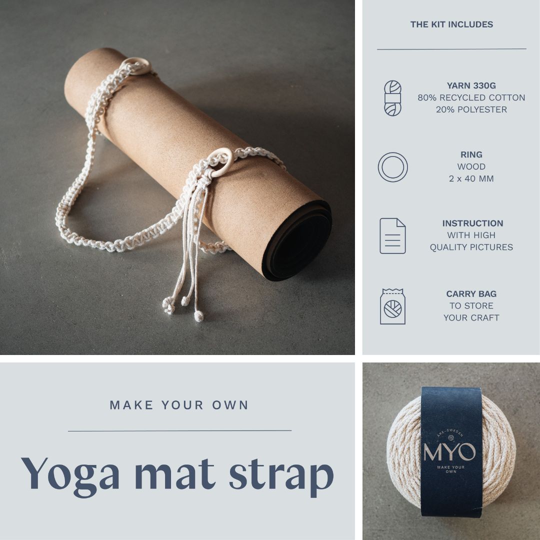 100% Cotton Macrame Yoga Mat Straps, 2 Inch at Rs 180/piece in Wellington