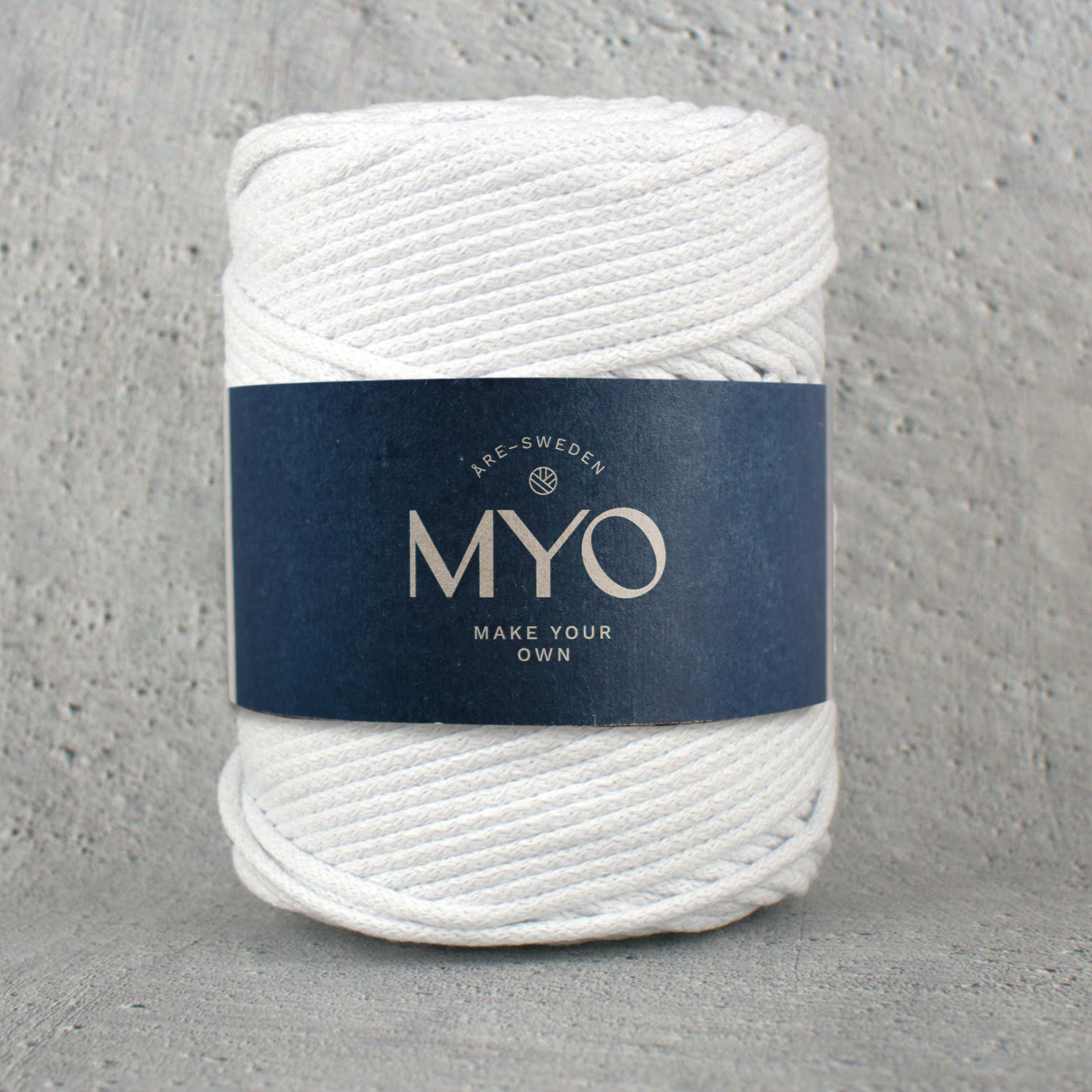 Macrame Cord COTTON - 80% Cotton, 20% Polyester / 3 mm / Black