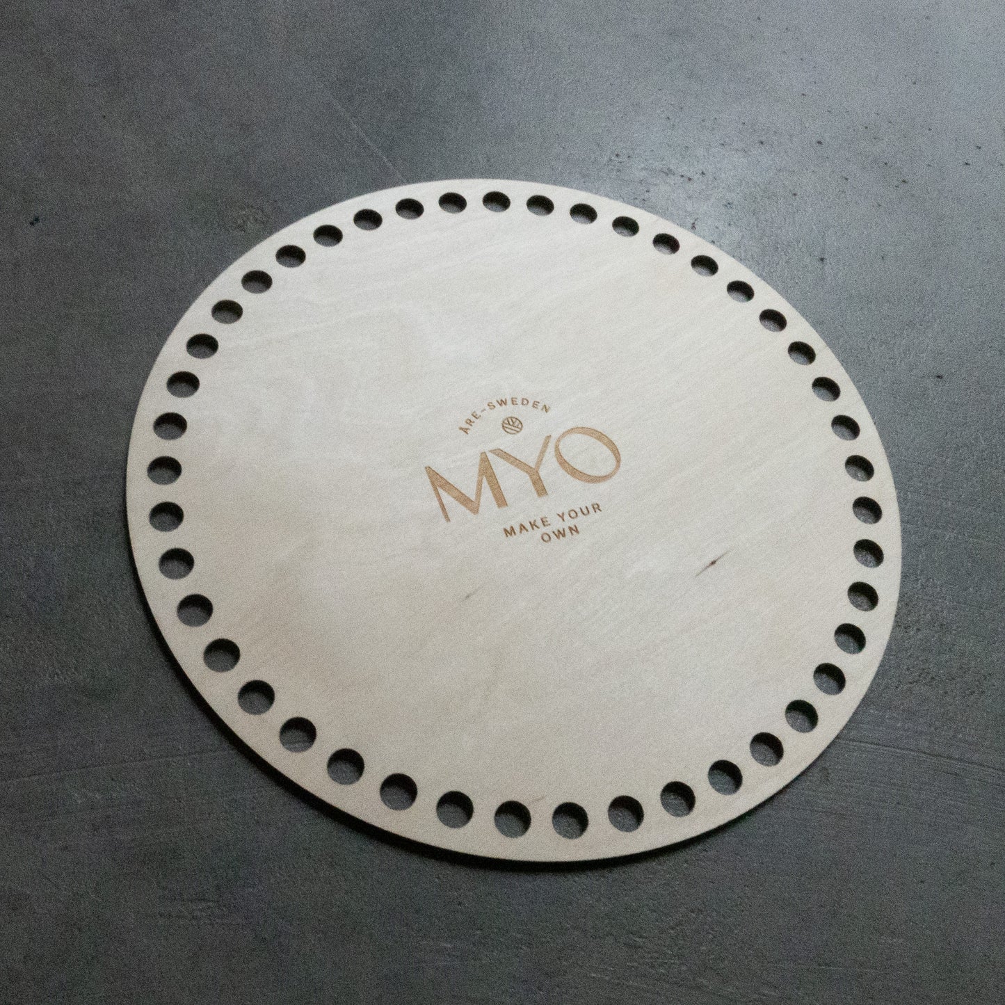 MYO Korbboden aus Holz, rund