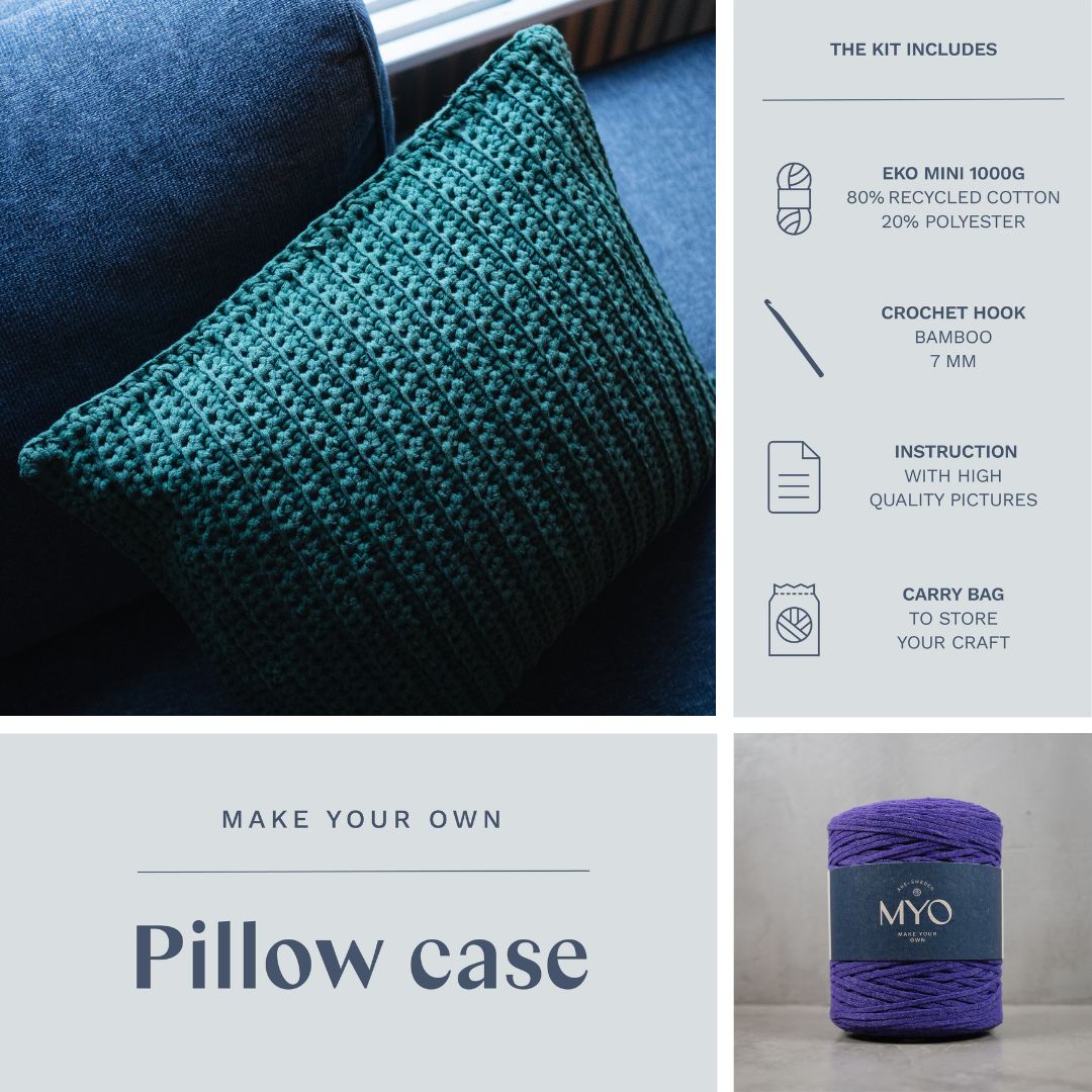 DIY kit: Crocheted cushion cover