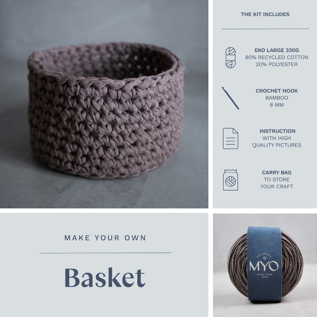 DIY kit: Crocheted basket