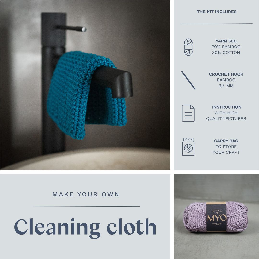 DIY kit: Crocheted cleaning cloths